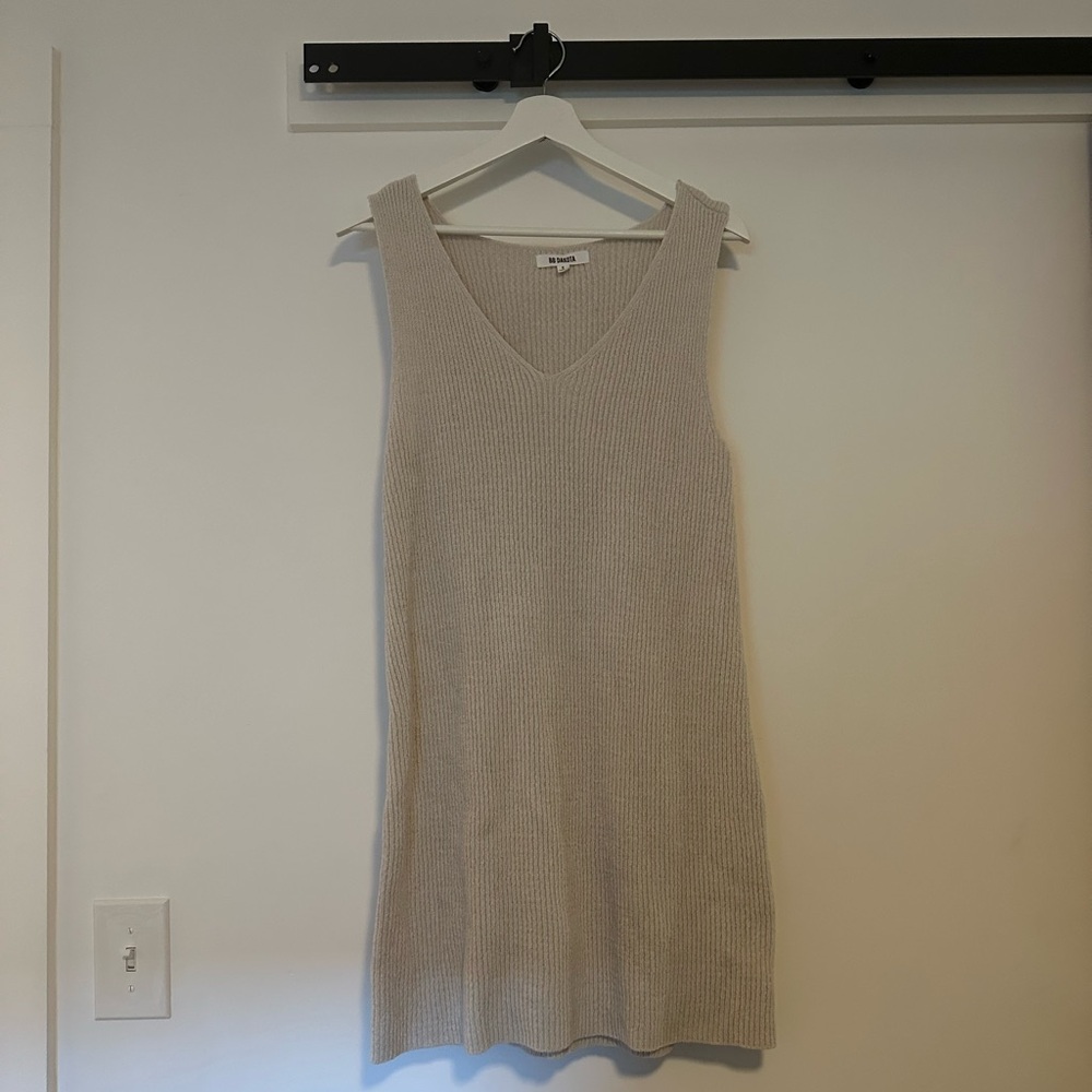 BB Dakota Cream Knit Tank Dress